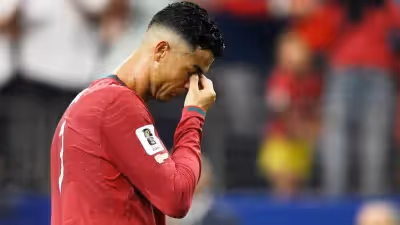 Watch Cristiano Ronaldo moved to tears as time expires on final World Cup match in loss vs. Spain